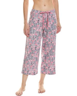 Hue Flamingo Strut Pyjama Capri - Pink