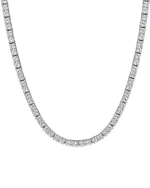 Rina Limor 5.50 Ct. Tw. Lab-Grown Sapphire Tennis Necklace - Metallic
