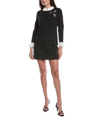Cece Jewel Shift Dress - Black
