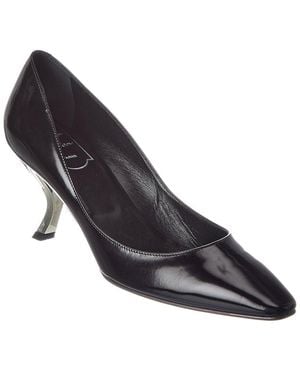Roger Vivier Leather Pump - Black