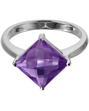 Gemstones 2.80 Ct. Tw. Amethyst Half-Eternity Ring - Purple