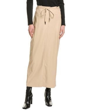 Theo the Label Hera Midi Skirt - Natural
