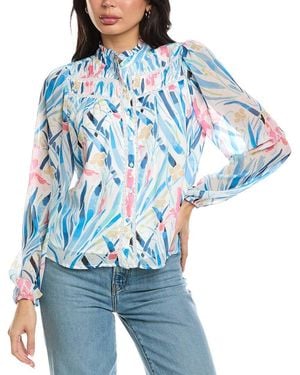 Allison Monica Blouse - Blue