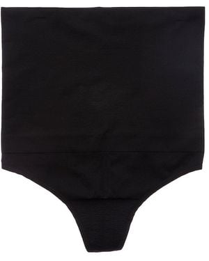 Yummie Seamless High-Waist Thong - Black