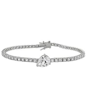 Rina Limor 8.97 Ct. Tw. Created Sapphire Tennis Bracelet - White
