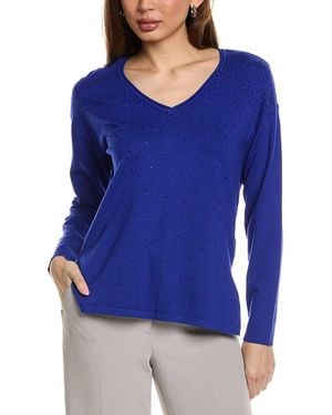 Joseph Ribkoff Rhinestone Jumper - Blue