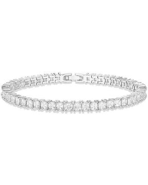 Liv Oliver Plated Cz Tennis Bracelet - White