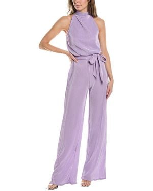 Marion Accordion Pleated Jumpsuit - Purple