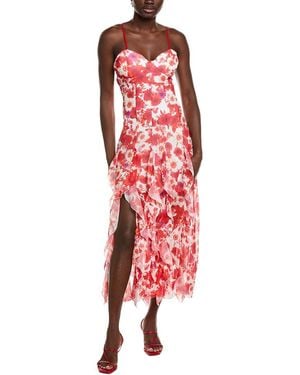 IPPONELLI Ruffle Maxi Dress - Red