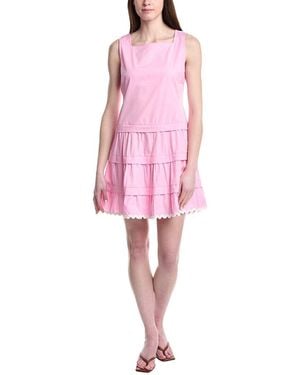 Sail To Sable Square Neck Dress - Pink