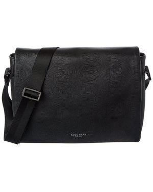 Cole Haan Belmont Leather Messenger Bag - Black