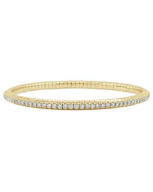 Sabrina Designs 14K 2.01 Ct. Tw. Diamond Flexible Bangle Bracelet - White