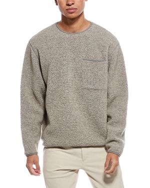 Todd Synder X Champion Sherpa Wool-Blend Crewneck Sweatshirt - Gray