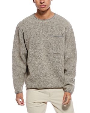 Todd Synder X Champion Sherpa Wool-Blend Crewneck Sweatshirt - Grey