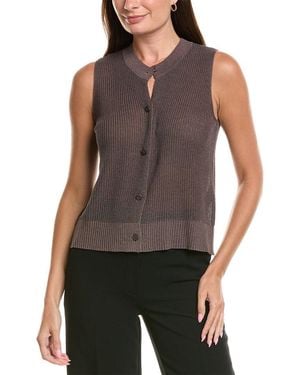 Eileen Fisher Silk-Blend Vest - Blue