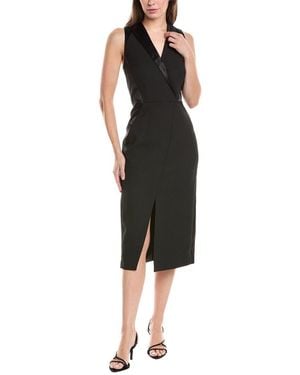 Ted Baker Faux Wrap Sheath Dress - Black