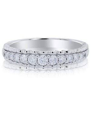 Diana M. Jewels 14K 0.29 Ct. Tw. Diamond Half-Eternity Ring - White