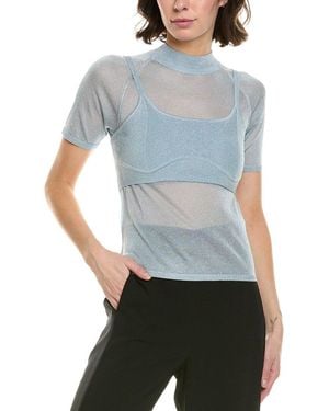Rebecca Minkoff Leroy Sheer Jumper Set - Blue