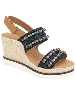 Gentle Souls By Kenneth Cole Evora 2 Leather Sandal - Metallic