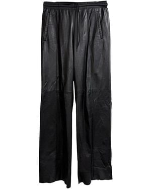 Prada Panelled Drawstring Wide-Leg Trouser, Size Eu (Authentic Pre-Loved) - Grey