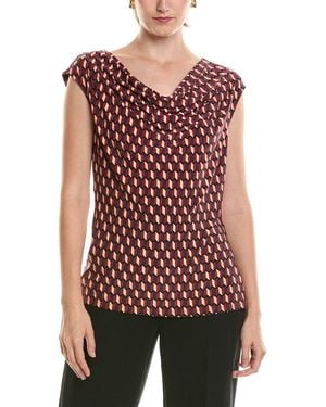 Anne Klein Printed Top - Red