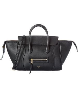 Celine Leather Tote - Black