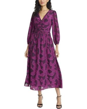 Maggy London Midi Dress - Purple