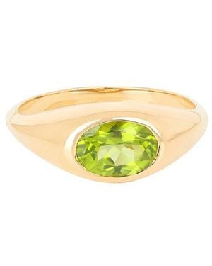 TIRAMISU 14K Plated 1.00 Ct. Tw. Peridot Ring - Yellow