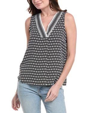 Vince Camuto V-Neck Blouse - Blue