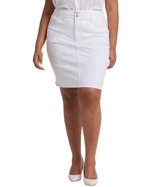 NYDJ Plus Skirt - White