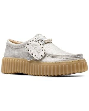 Clarks Torhill Bee Leather Oxford - White