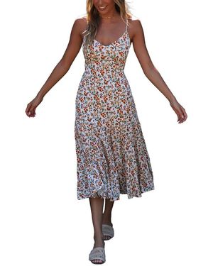 DELI S Delli.S Sleeveless Midi Dress - Brown