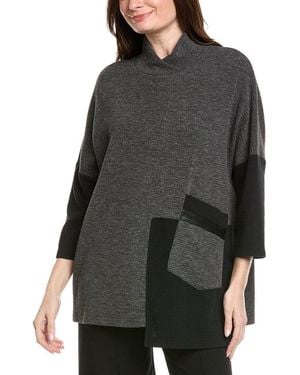 Joseph Ribkoff Front Pocket Pullover - Grey