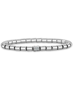 Sabrina Designs 14k 0.30 Ct. Tw. Diamond Barrel Bead Stretch Bracelet - White