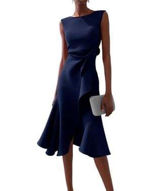 Kira Mone Sleeveless Midi Dress - Blue