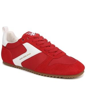 Sam Edelman Zaria Suede Sneaker - Red