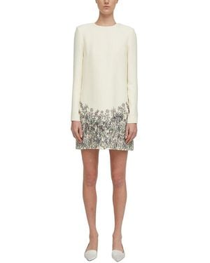 Adam Lippes Wool & Silk-Blend Tilley Dress - White