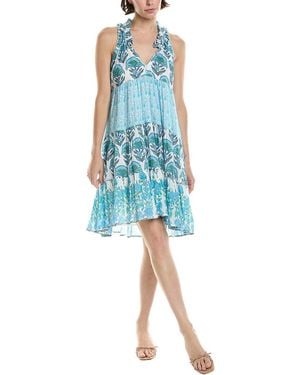 Ro's Garden Sofie Mini Dress - Blue