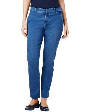 NIC+ZOE Petite Straight Leg Ankle Denim Trouser - Blue