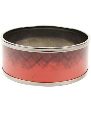 Bottega Veneta Woven Bangle Bracelet - Red
