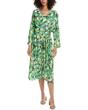 Pom Midi Dress - Green