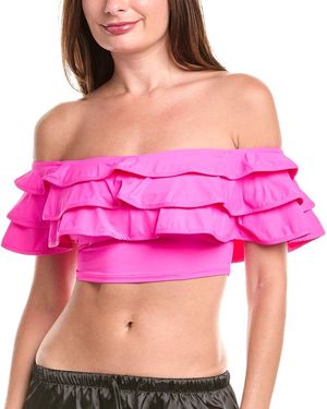 Kate Spade Ruffle Bra Bikini Top - Pink