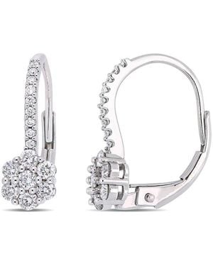 Rina Limor 14K 0.50 Ct. Tw. Diamond Floral Earrings - Metallic
