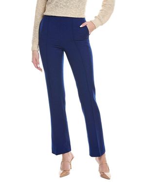 Reiss Kali Slim Flare Wool Trouser - Blue