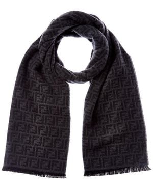 Fendi Wool Scarf - Black