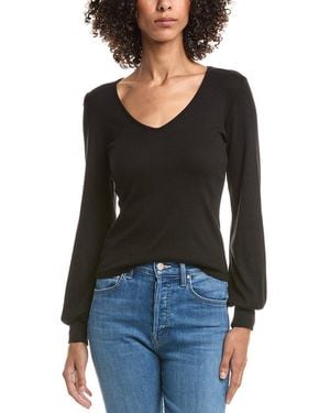 Michael Stars Olivia Balloon Sleeve Top - Black