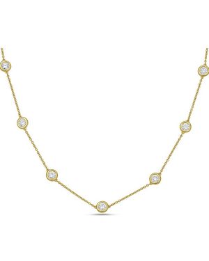 Diana M. Jewels Diana M. 14K 5.00 Ct. Tw. Lab-Grown Diamond By The Yard Necklace - Natural