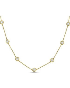 Diana M. Jewels Diana M. 14K 5.00 Ct. Tw. Lab-Grown Diamond By The Yard Necklace - Natural