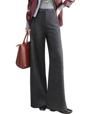 LEON GORI Wool-Blend Pant - Gray