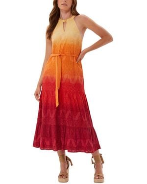 ecru Hathaway Embroidered Maxi Dress